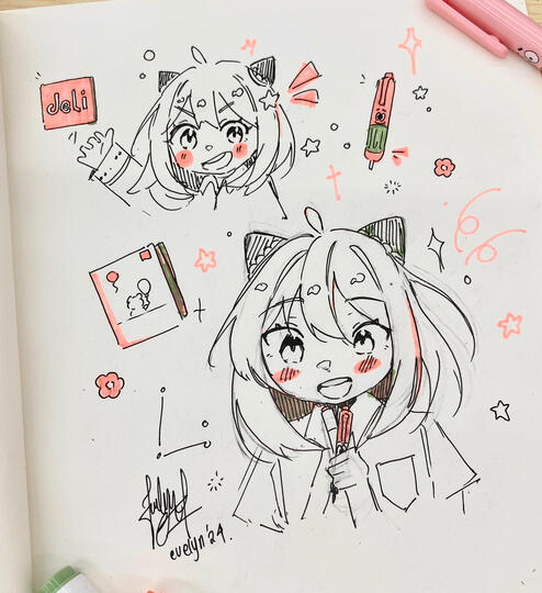 Live sketching on site for Deli Store, SBY